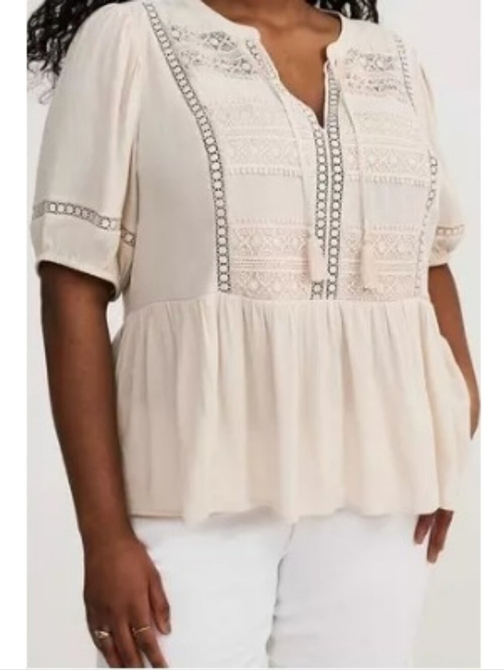 torrid Crinkle Gauze Boho Top NWT 2X